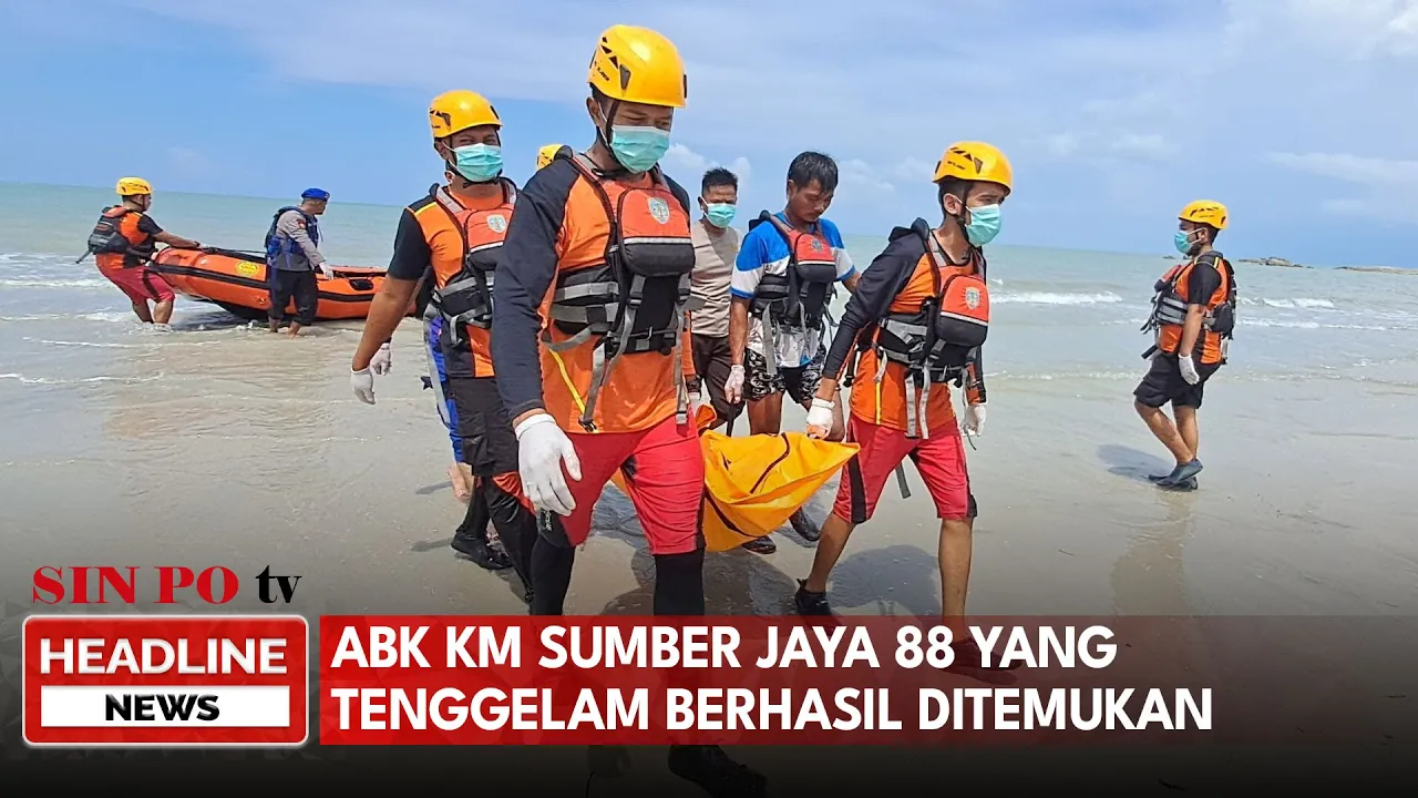 ABK KM Sumber Jaya 88 yang Tenggelam Berhasil Ditemukan