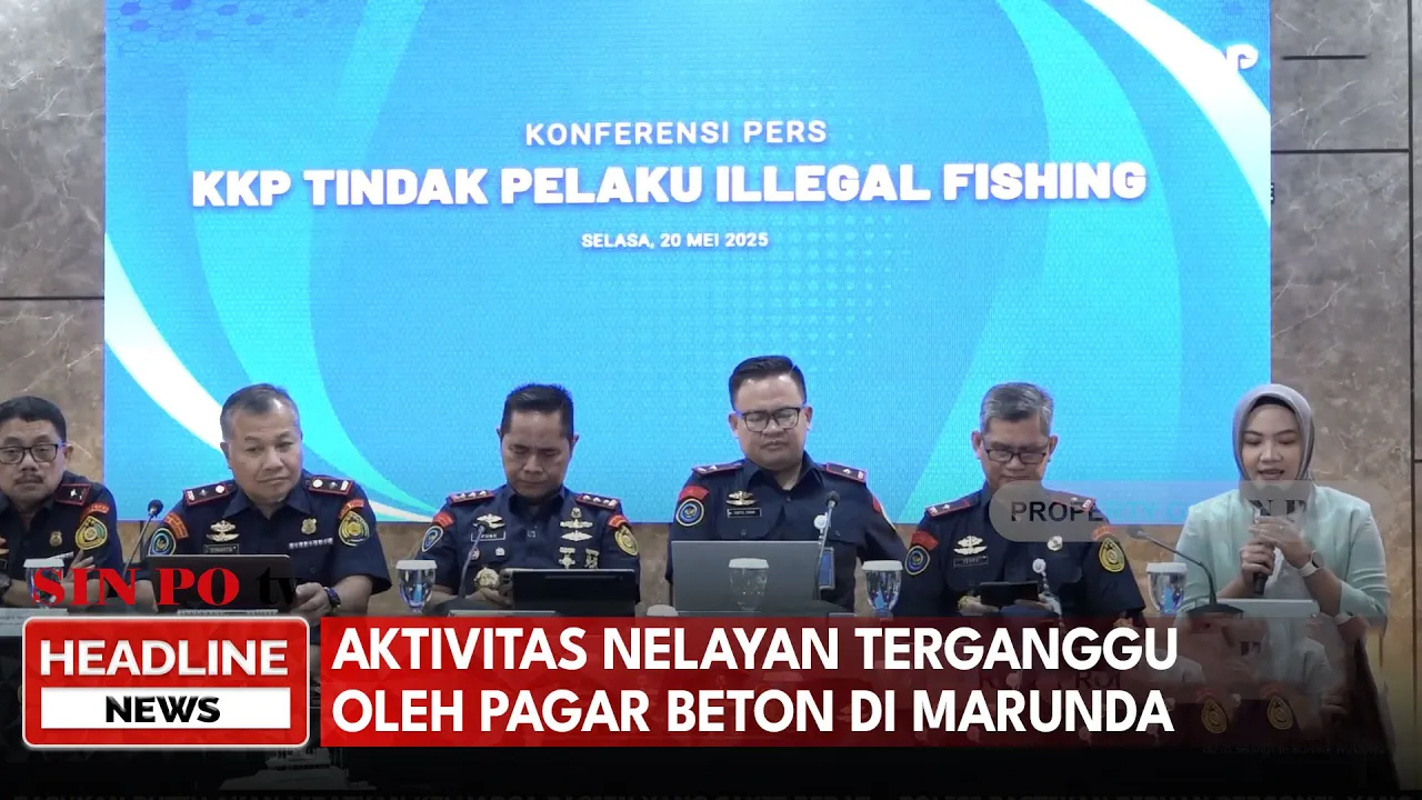 Aktivitas Nelayan Terganggu oleh Pagar Beton di Marunda