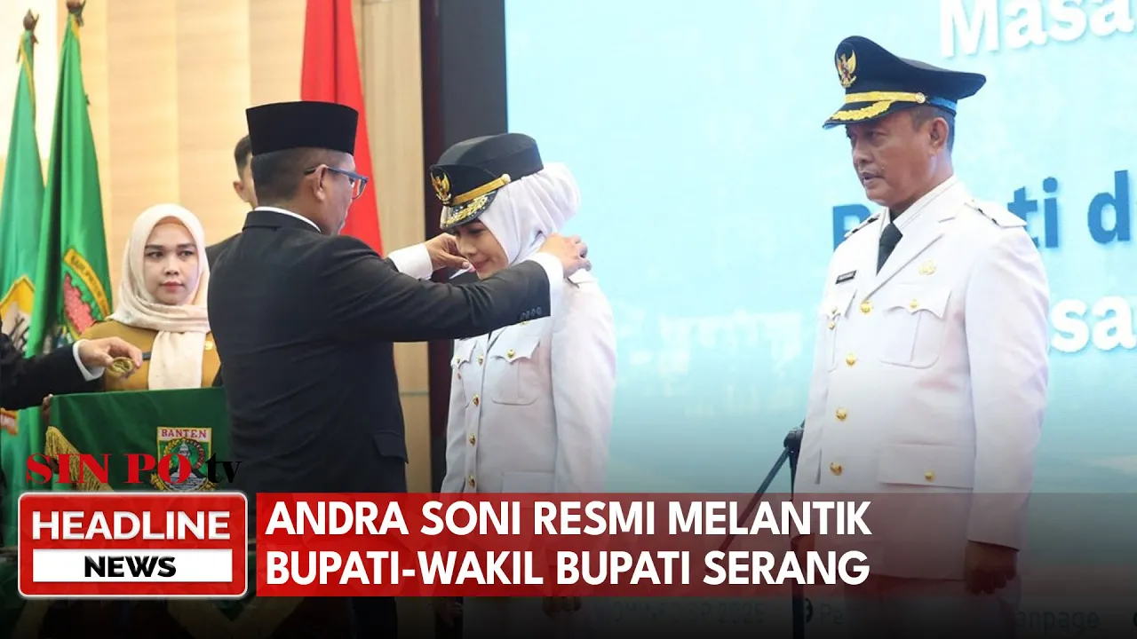 Andra Soni Resmi Melantik Bupati–Wakil Bupati Serang