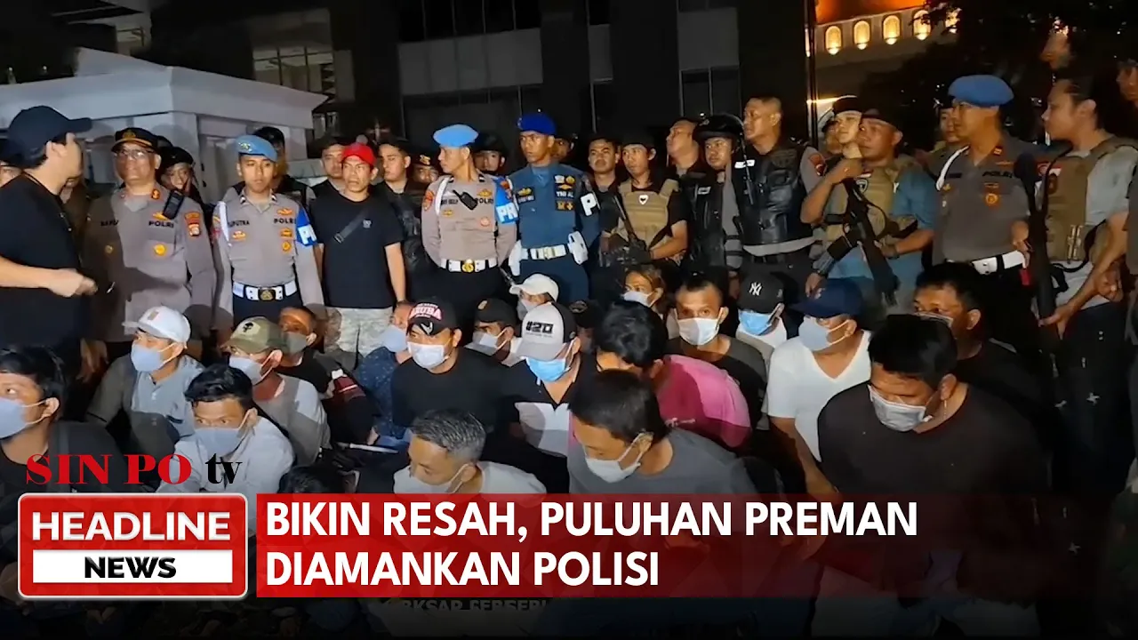 Bikin Resah, Puluhan Preman Diamankan Polisi