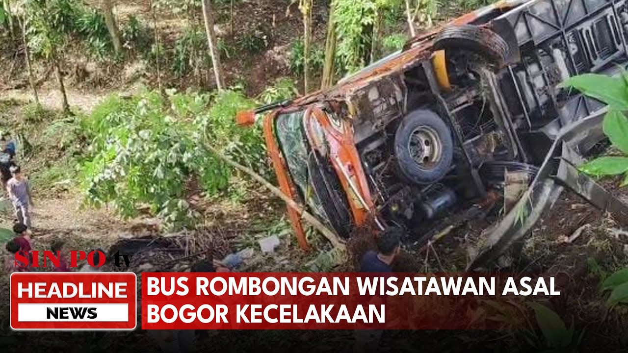 Bus Rombongan Wisatawan Asal Bogor Kecelakaan