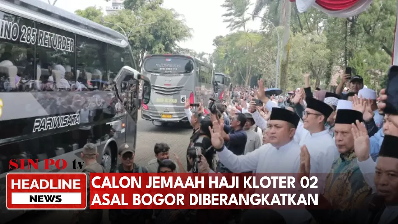 Calon Jemaah Haji Kloter 02 Asal Bogor Diberangkatkan