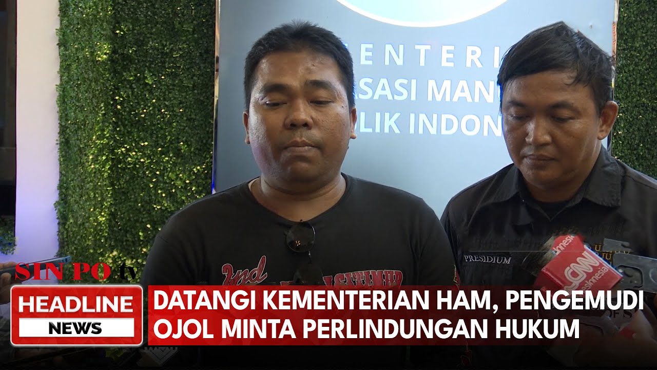 Datangi Kementerian HAM, Pengemudi Ojol Minta Perlindungan Hukum
