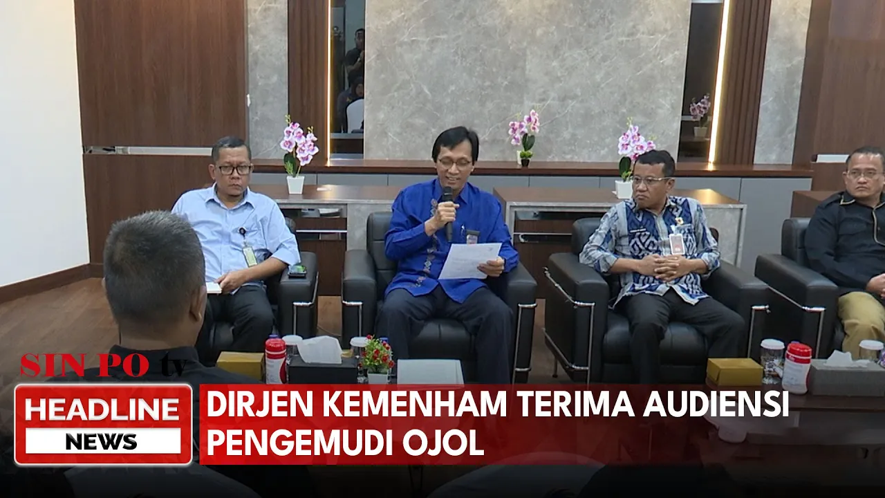 Dirjen Kemenham Terima Audiensi Pengemudi Ojol