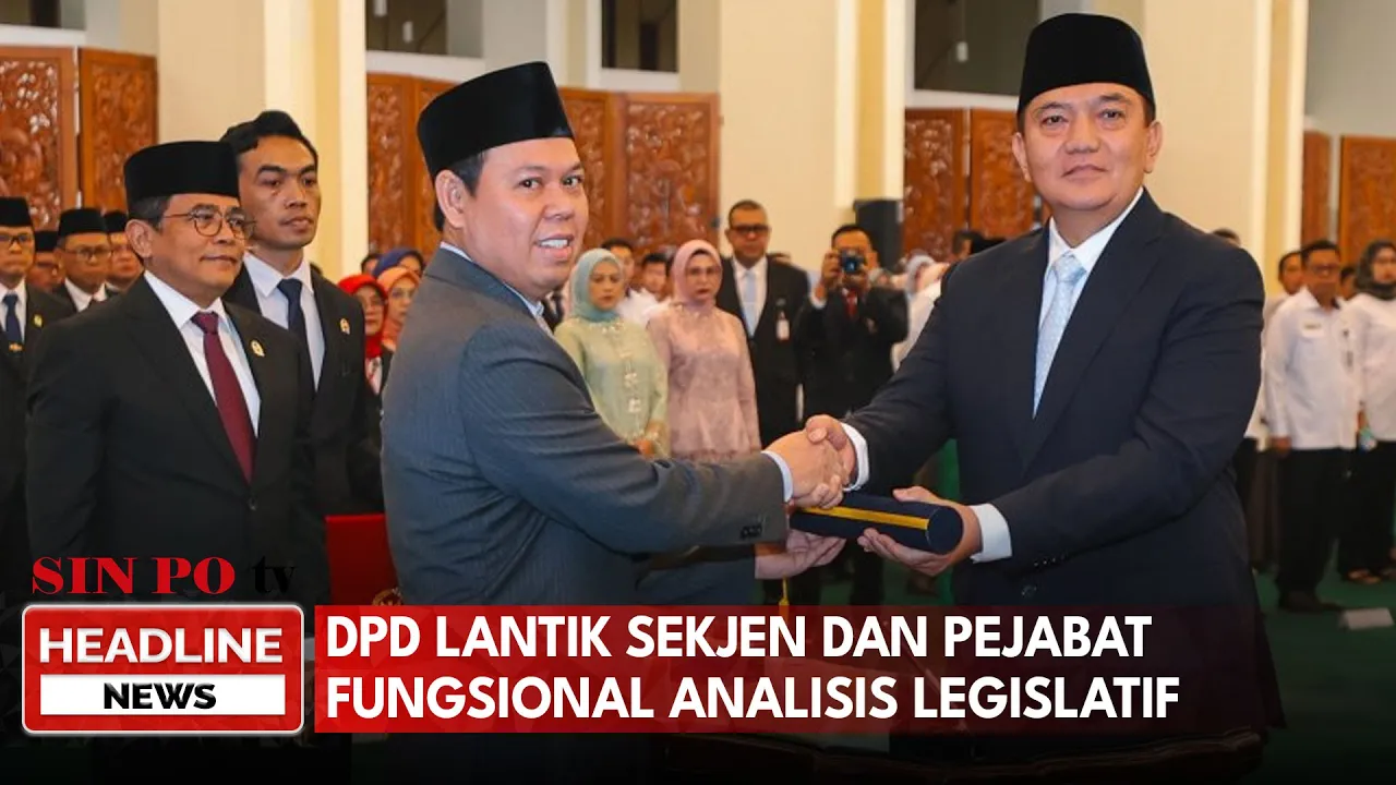 DPD Lantik Sekjen dan Pejabat Fungsional Analisis Legislatif