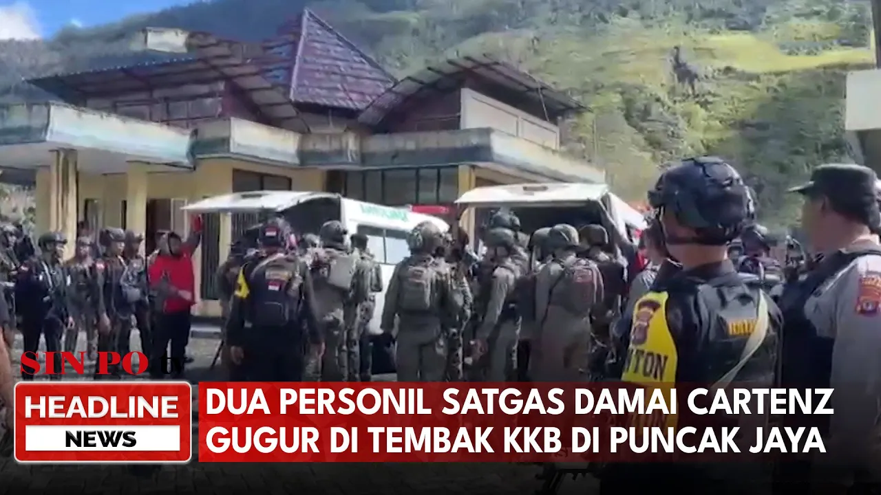 Dua Personel Satgas Damai Cartenz Gugur Ditembak KKB di Puncak Jaya