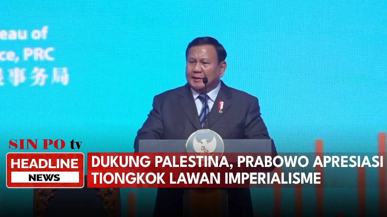 Dukung Palestina, Prabowo Apresiasi Konsistensi Tiongkok Lawan Imperialisme