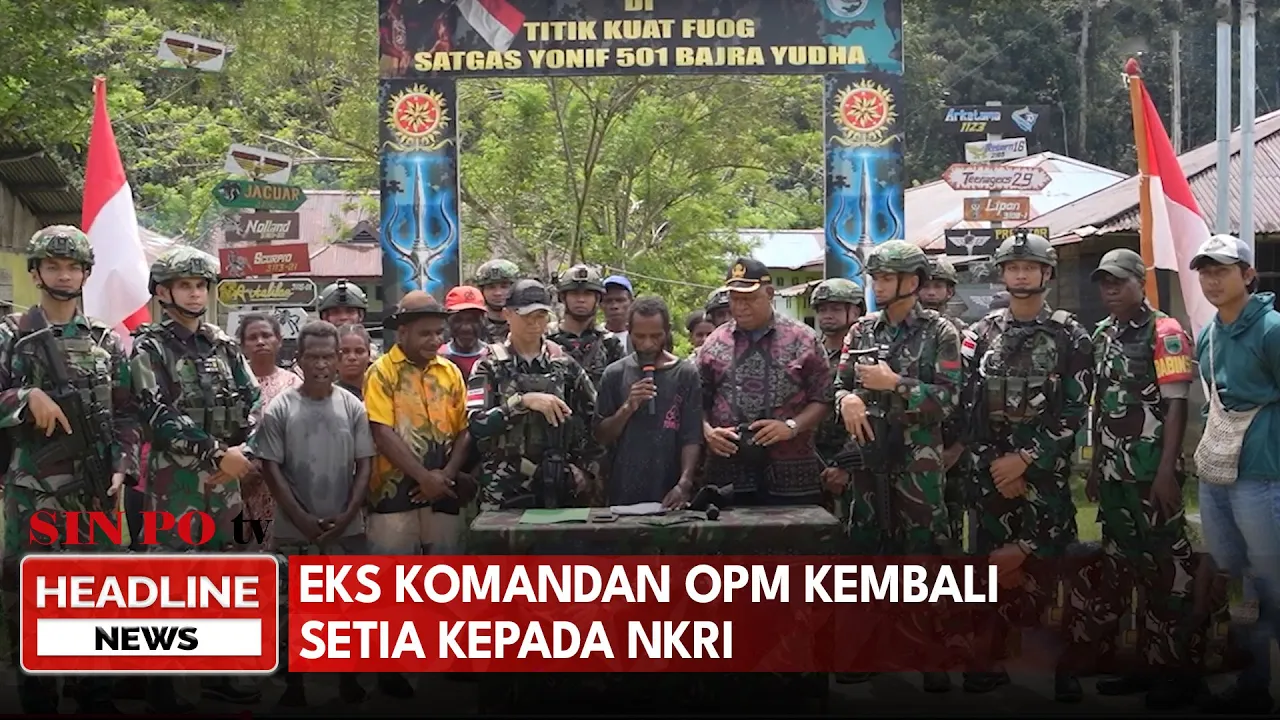 Eks Komandan OPM Kembali Setia Kepada NKRI