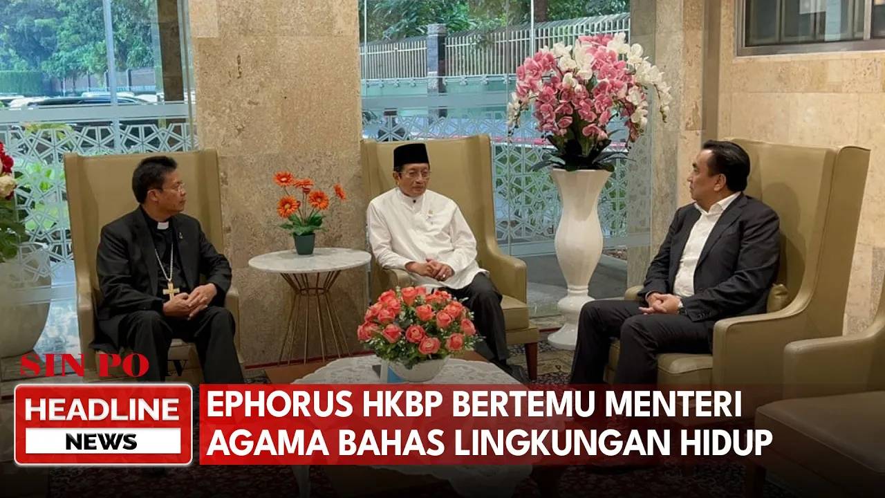 Ephorus HKBP Bertemu Menteri Agama Bahas Lingkungan Hidup