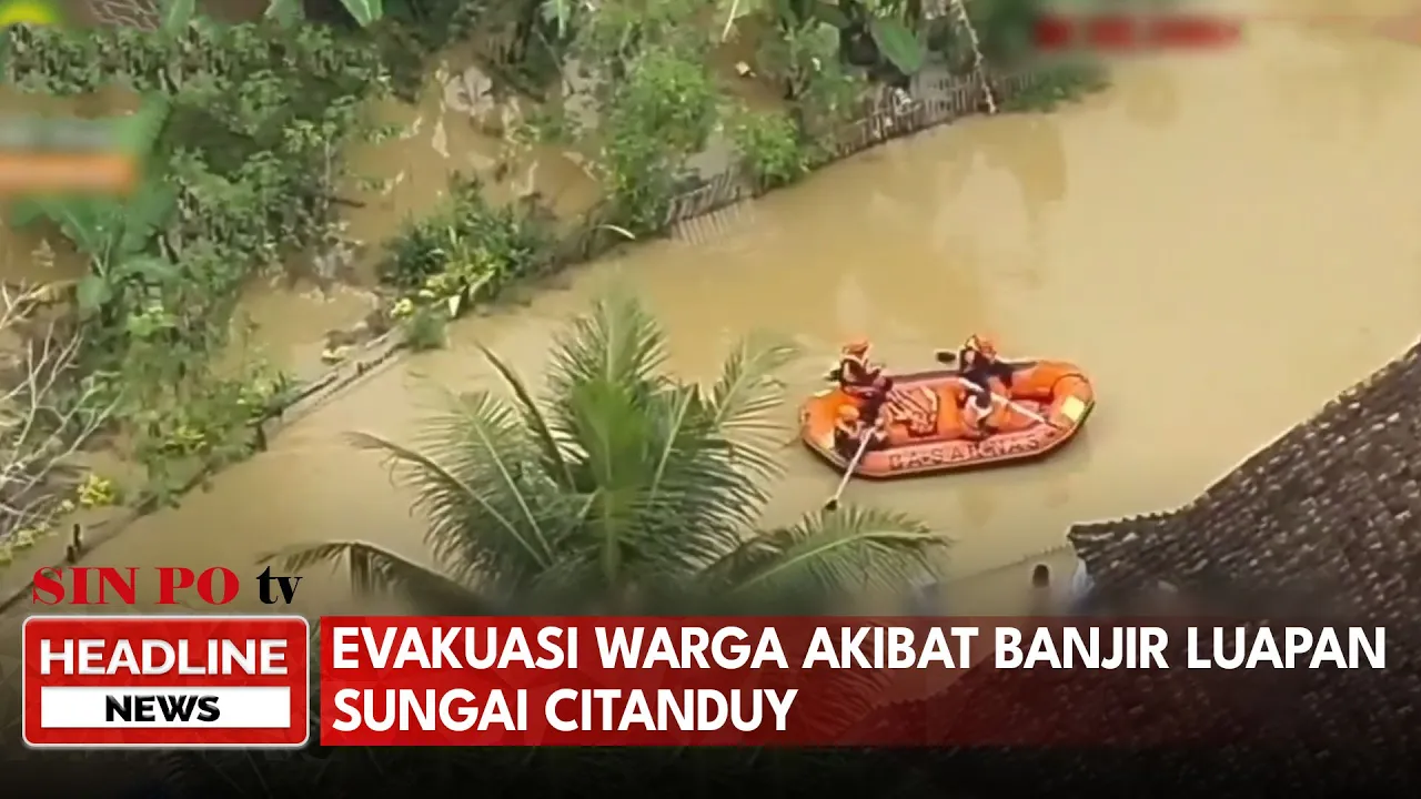 Evakuasi Warga Akibat Banjir Luapan Sungai Citanduy