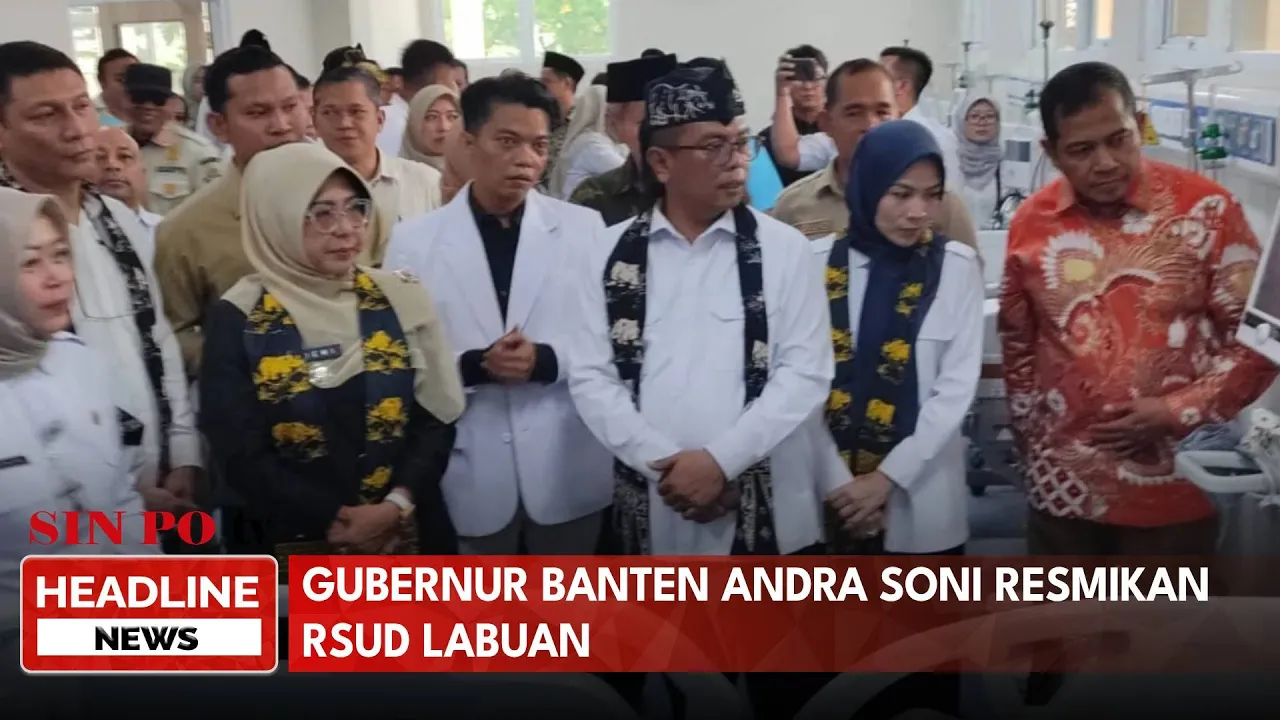 Gubernur Andra Soni Resmikan RSUD Labuan, Perkuat Layanan Kesehatan Di Banten Selatan