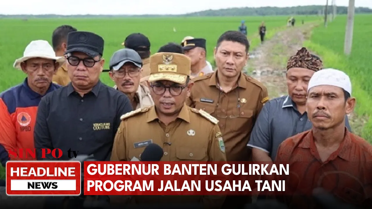 Gubernur Banten Gulirkan Program Jalan Usaha Tani