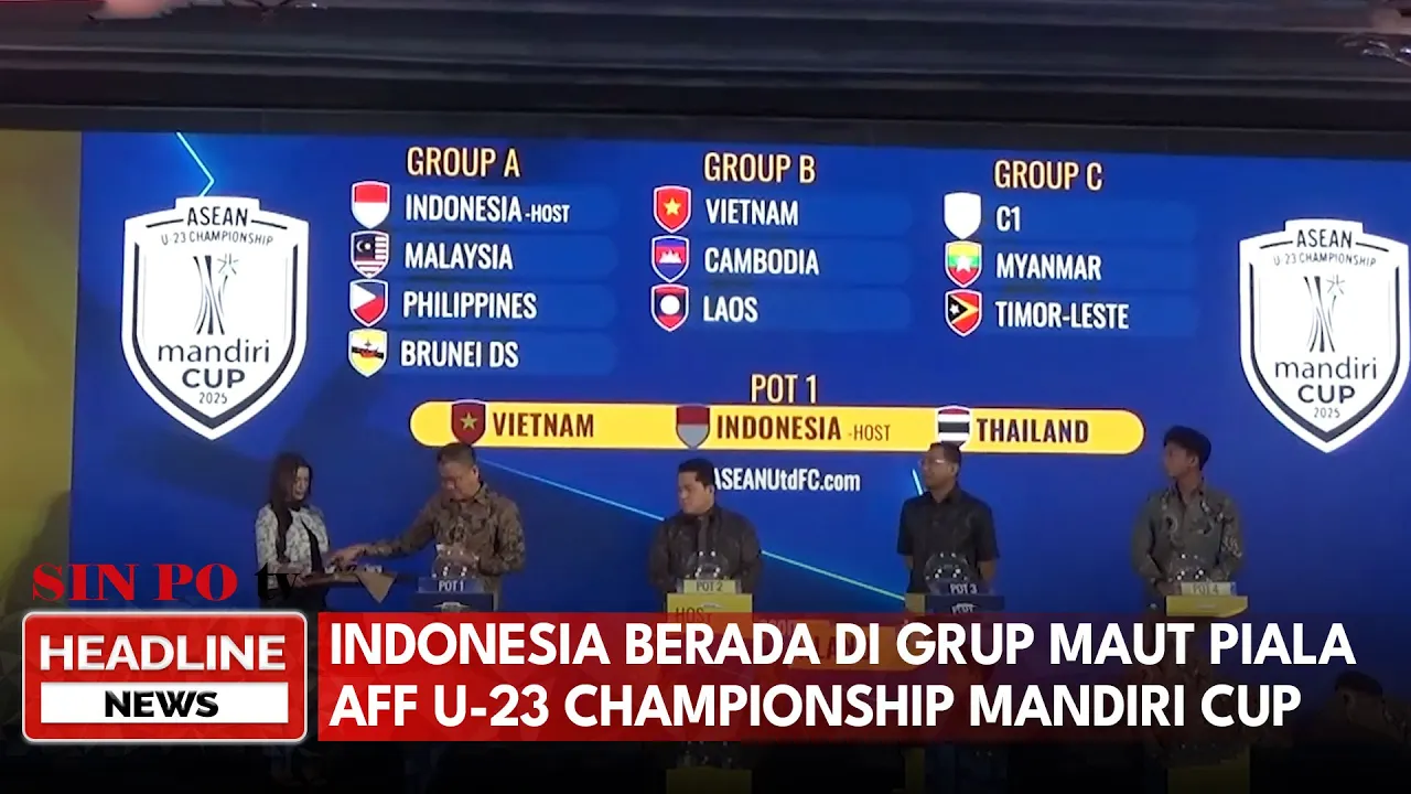 Indonesia Berada di Grup Maut Piala AFF U-23 Championship Mandiri Cup
