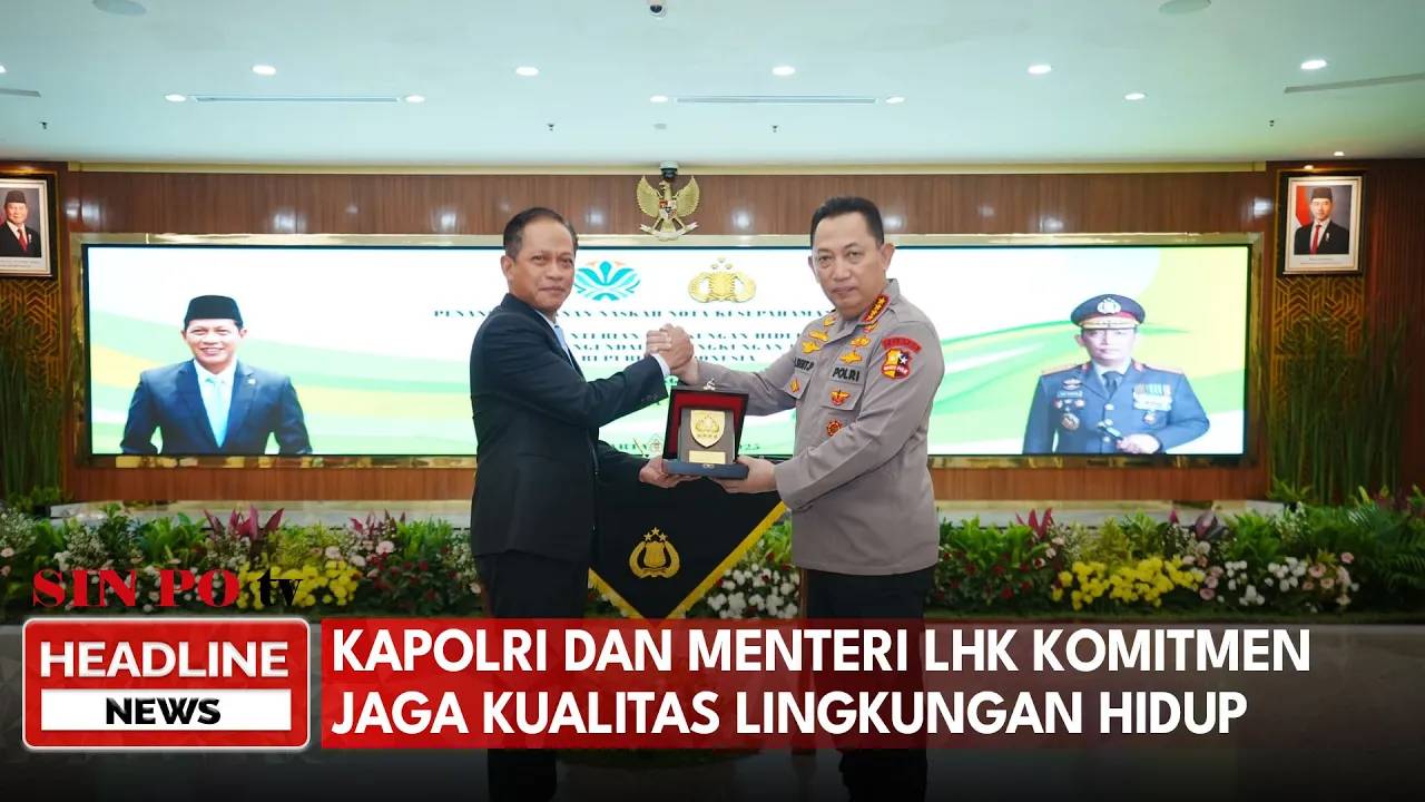 Kapolri Dan Menteri LHK Komitmen Jaga Kualitas Lingkungan Hidup