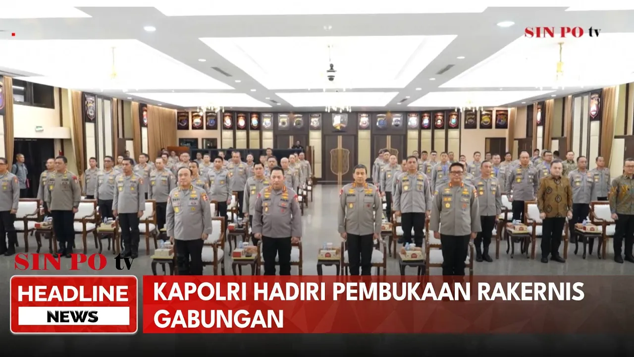 Kapolri Hadiri Pembukaan Rakernis Gabungan