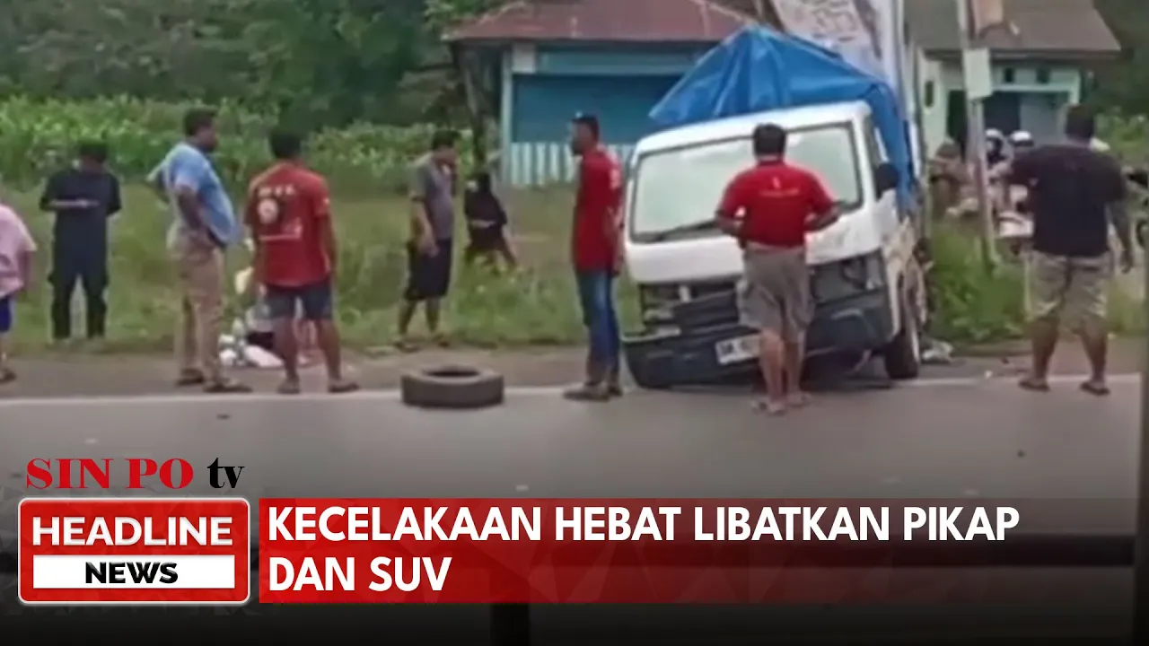 Kecelakaan Hebat Libatkan Pikap Dan SUV