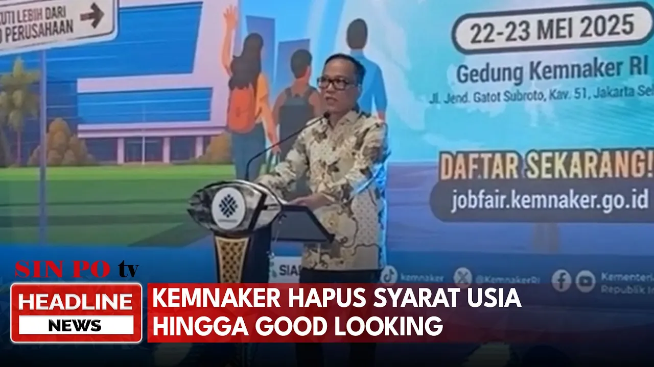 Kemnaker Hapus Syarat Usia hingga Good Looking