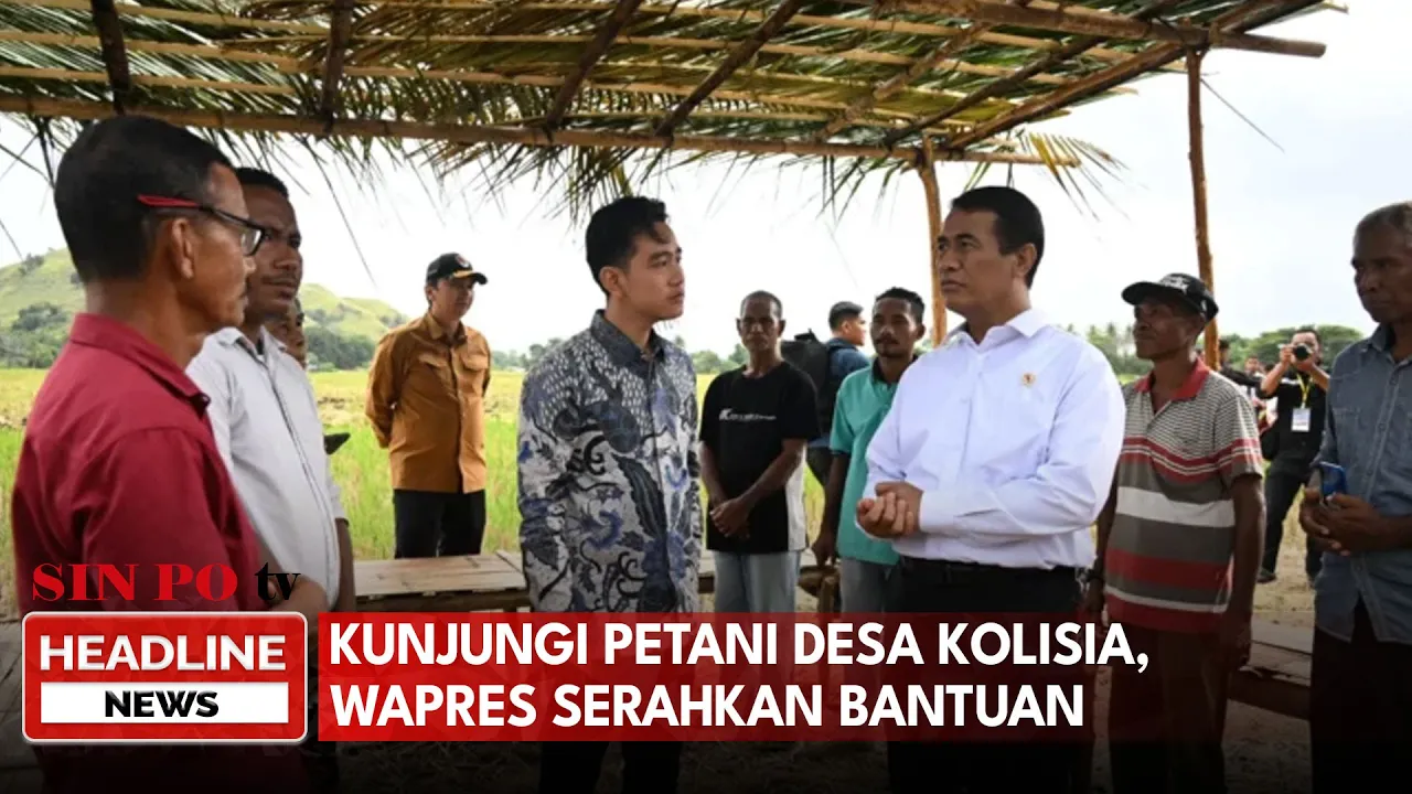 Kunjungi Petani Desa Kolisia, Wapres Serahkan Bantuan