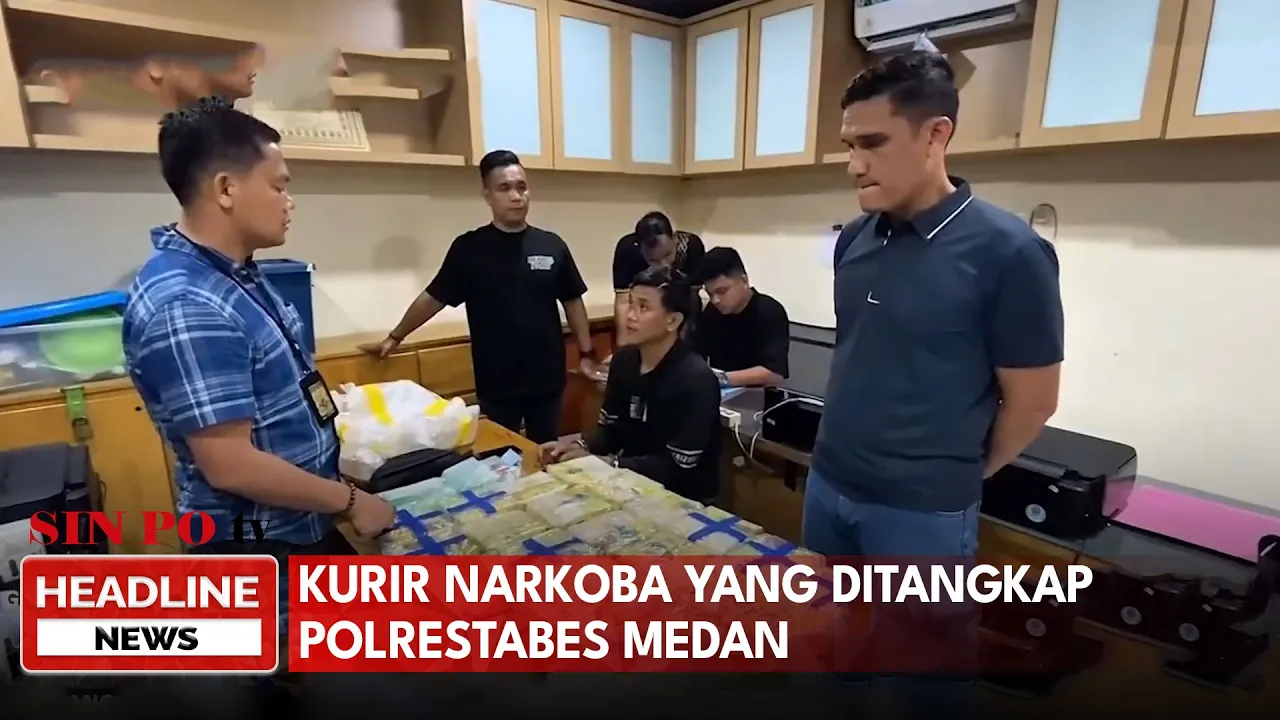Kurir Narkoba yang Ditangkap Polrestabes Medan