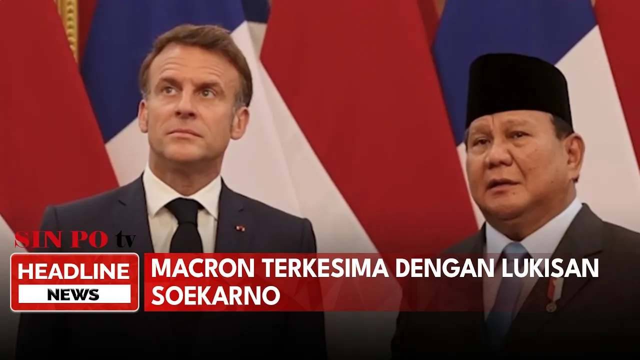 Macron Terkesima dengan Lukisan Soekarno
