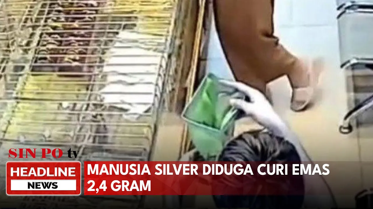 Manusia Silver Diduga Curi Emas 2,4 Gram
