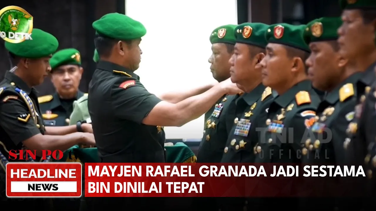Mayjen Rafael Granada Jadi Sestama BIN Dinilai Tepat