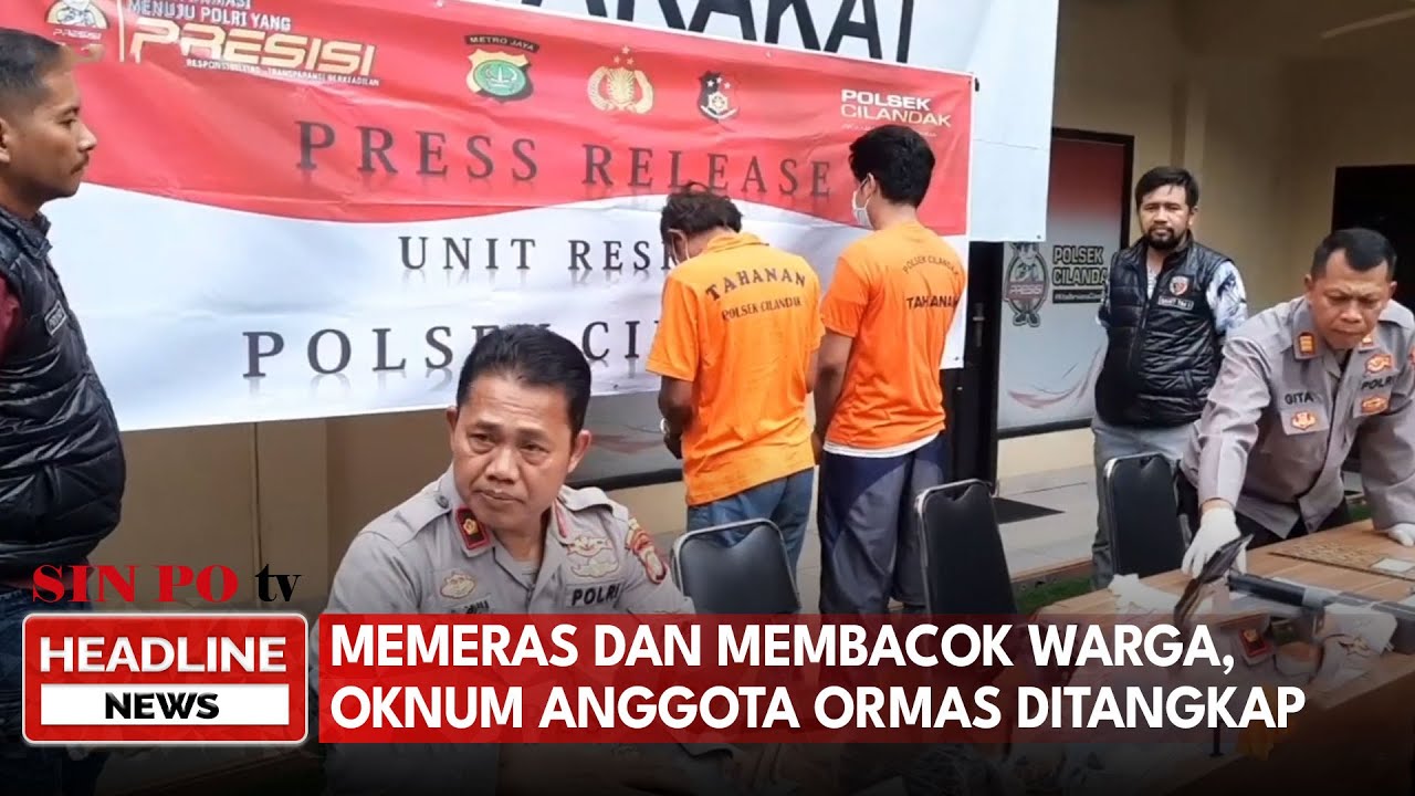 Memeras Dan Membacok Warga, Oknum Anggota Ormas Ditangkap