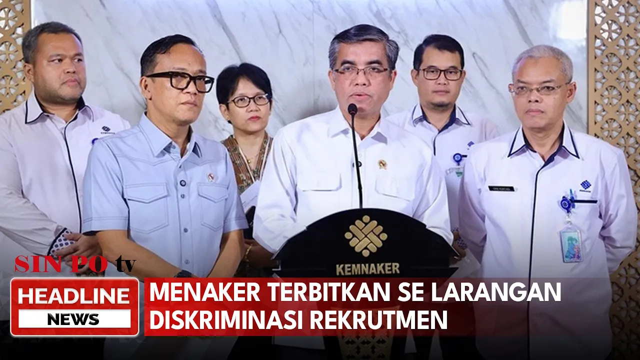 Menaker Terbitkan SE Larangan Diskriminasi Rekrutmen