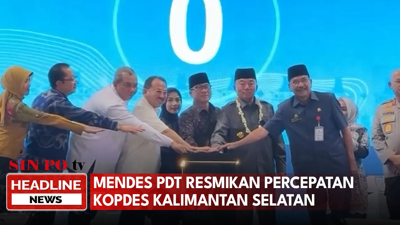 Mendes PDT Resmikan Percepatan Kopdes Kalimantan Selatan
