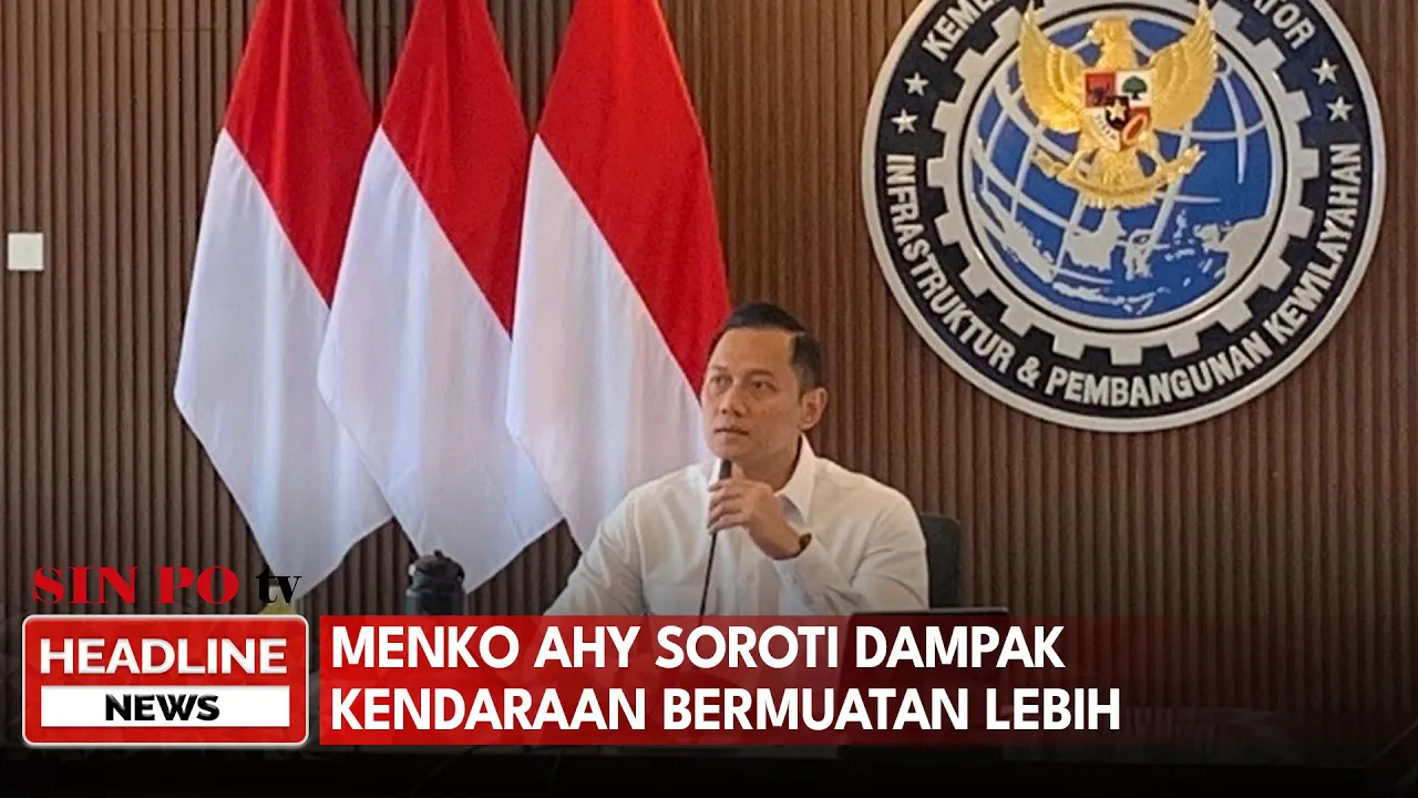 Menko AHY Soroti Dampak Kendaraan Bermuatan Lebih