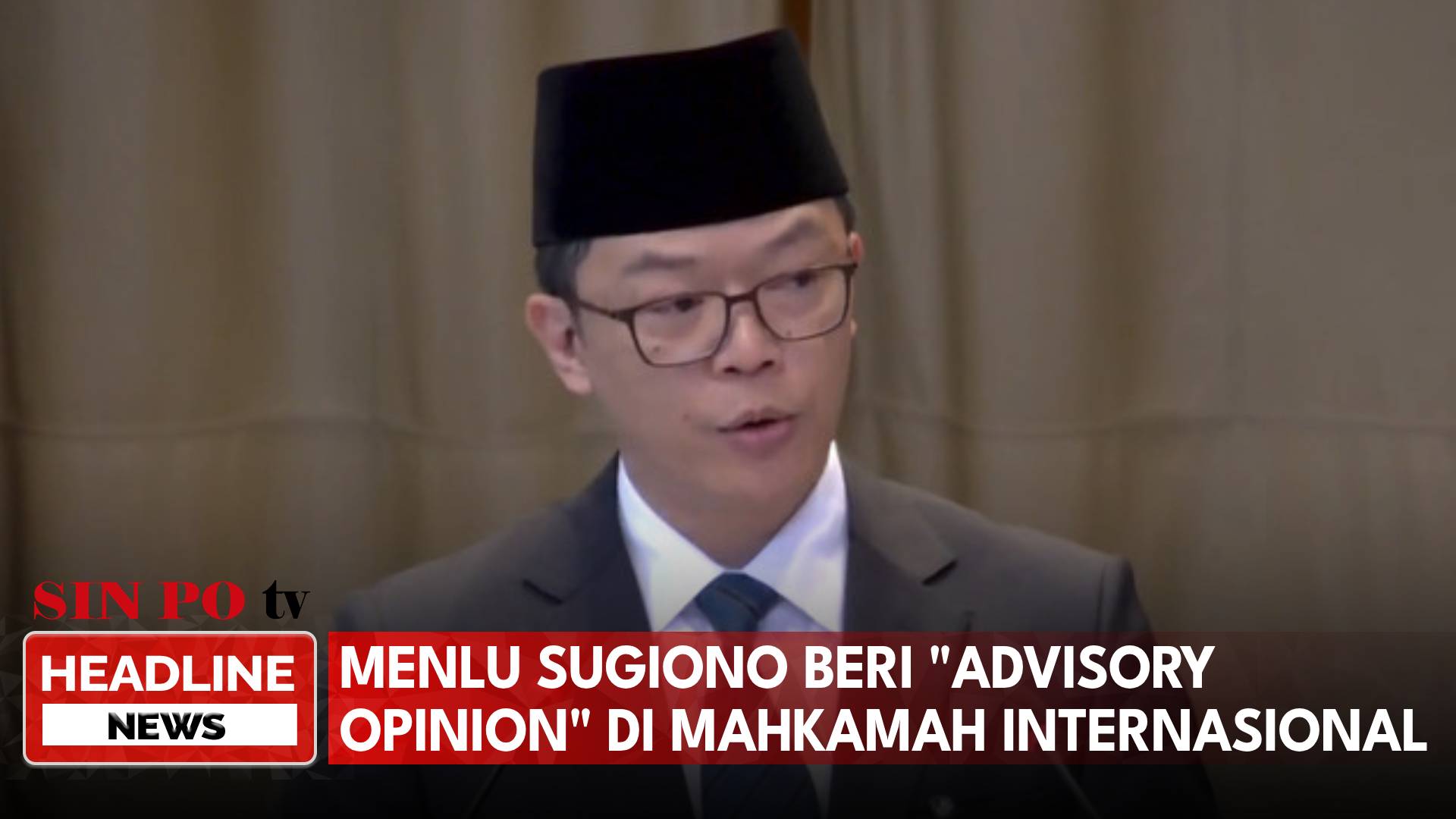 Menlu Sugiono Beri "Advisory Opinion" Di Mahkamah Internasional