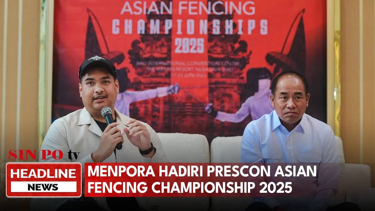 Menpora Hadiri Prescon Asian Fencing Championship 2025