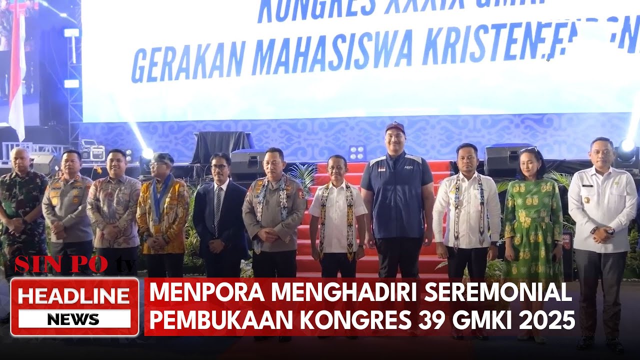 Menpora Menghadiri Seremonial Pembukaan Kongres 39 GMKI 2025