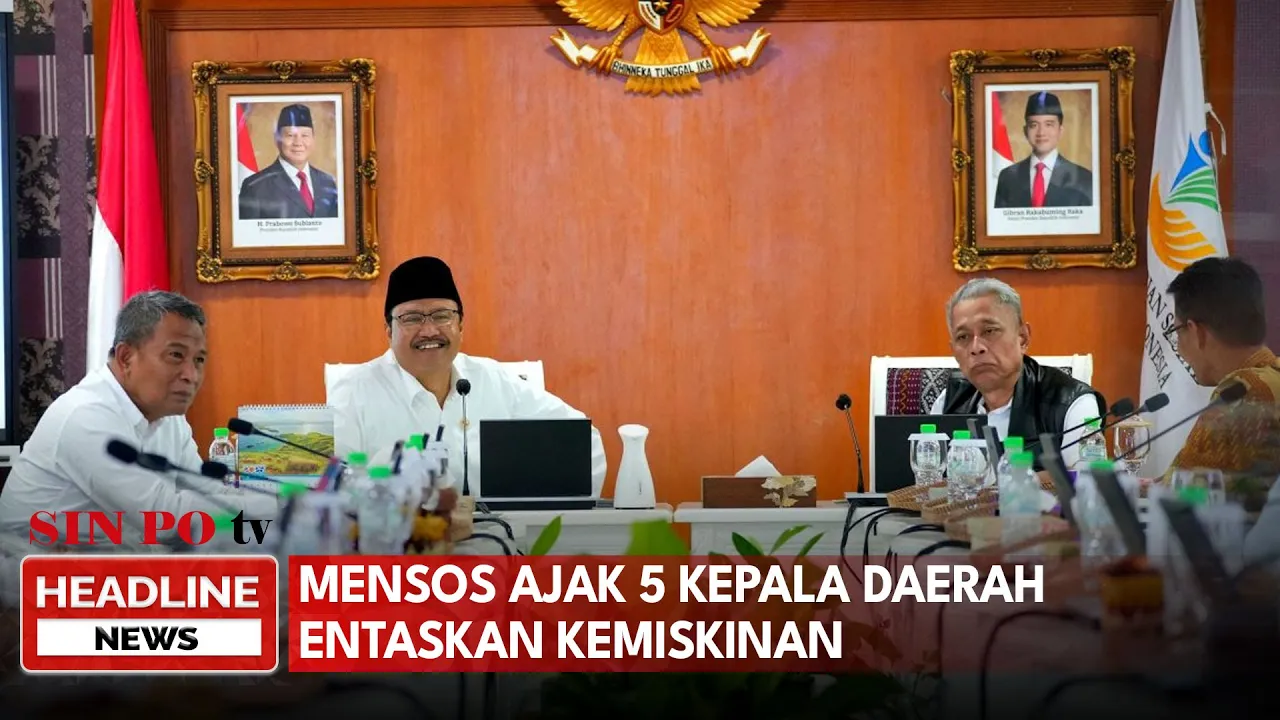 Mensos Ajak 5 Kepala Daerah Entaskan Kemiskinan