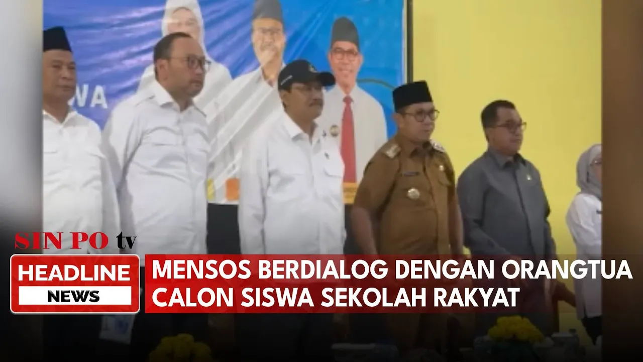 Mensos Berdialog dengan Orang Tua Calon Siswa Sekolah Rakyat