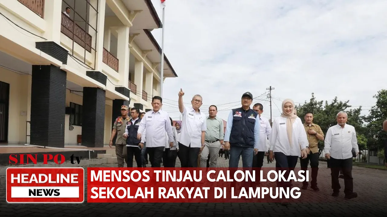 Mensos Tinjau Calon Lokasi Sekolah Rakyat di Lampung