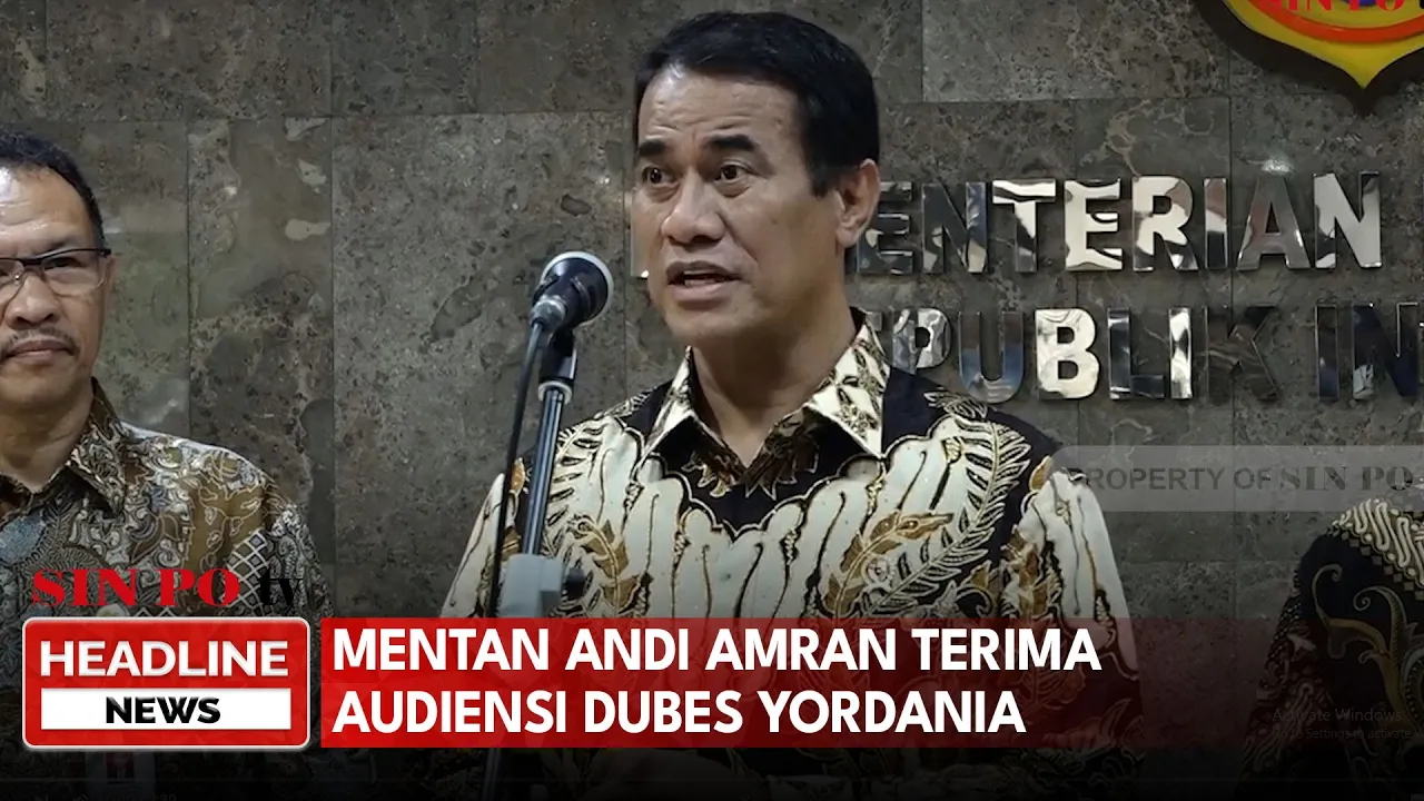Mentan Andi Amran Terima Audiensi Dubes Yordania