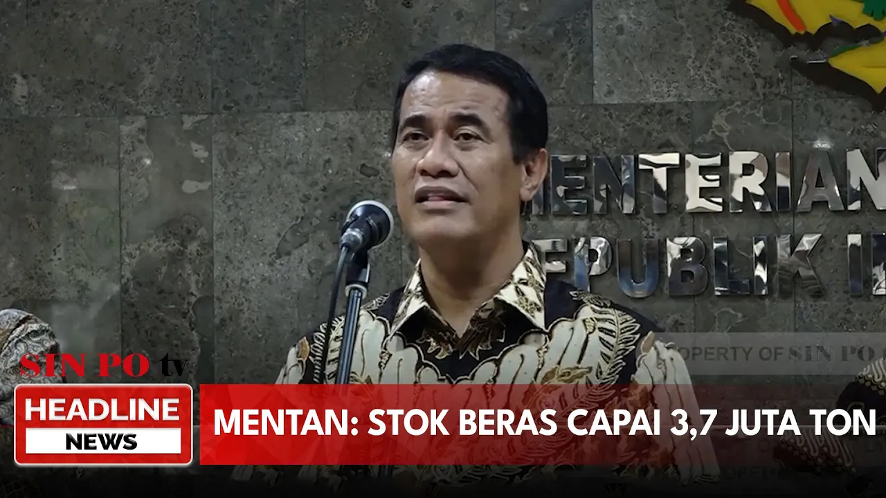 Mentan: Stok Beras Capai 3,7 Juta Ton