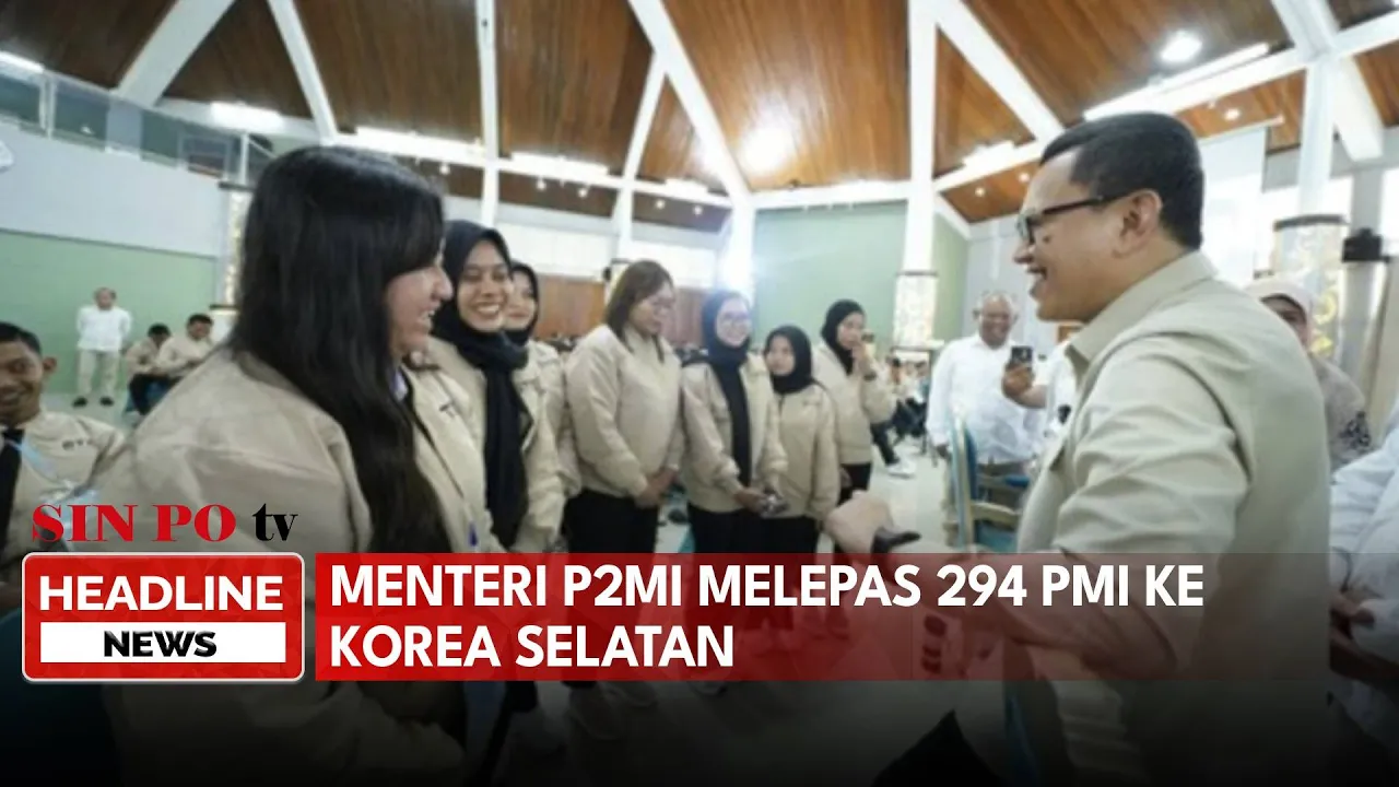 Menteri P2MI Melepas 294 PMI ke Korea Selatan