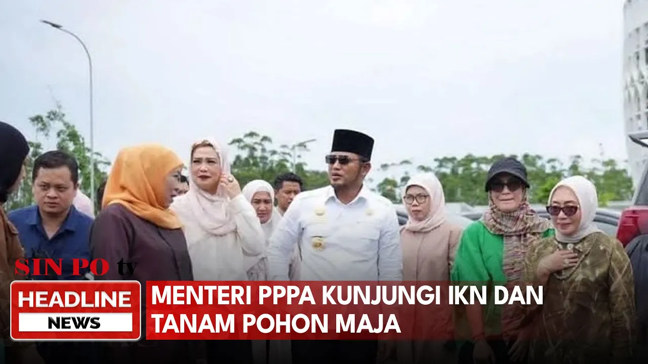 Menteri PPPA Kunjungi IKN dan Tanam Pohon Maja