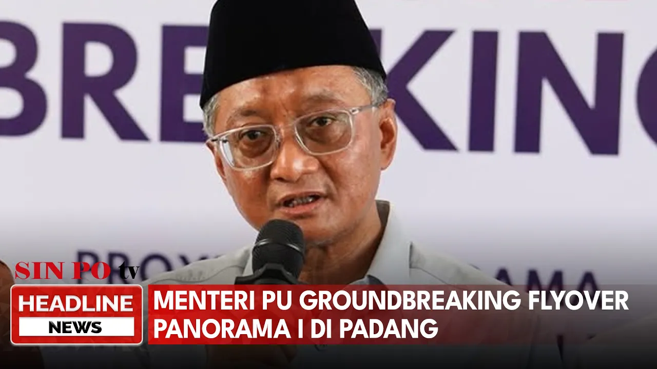 Menteri PU Groundbreaking Flyover Panorama I Di Padang