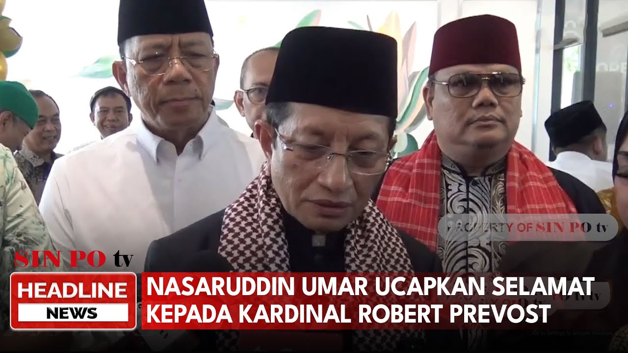 Nasaruddin Umar Ucapkan Selamat Kepada Kardinal Robert Prevost