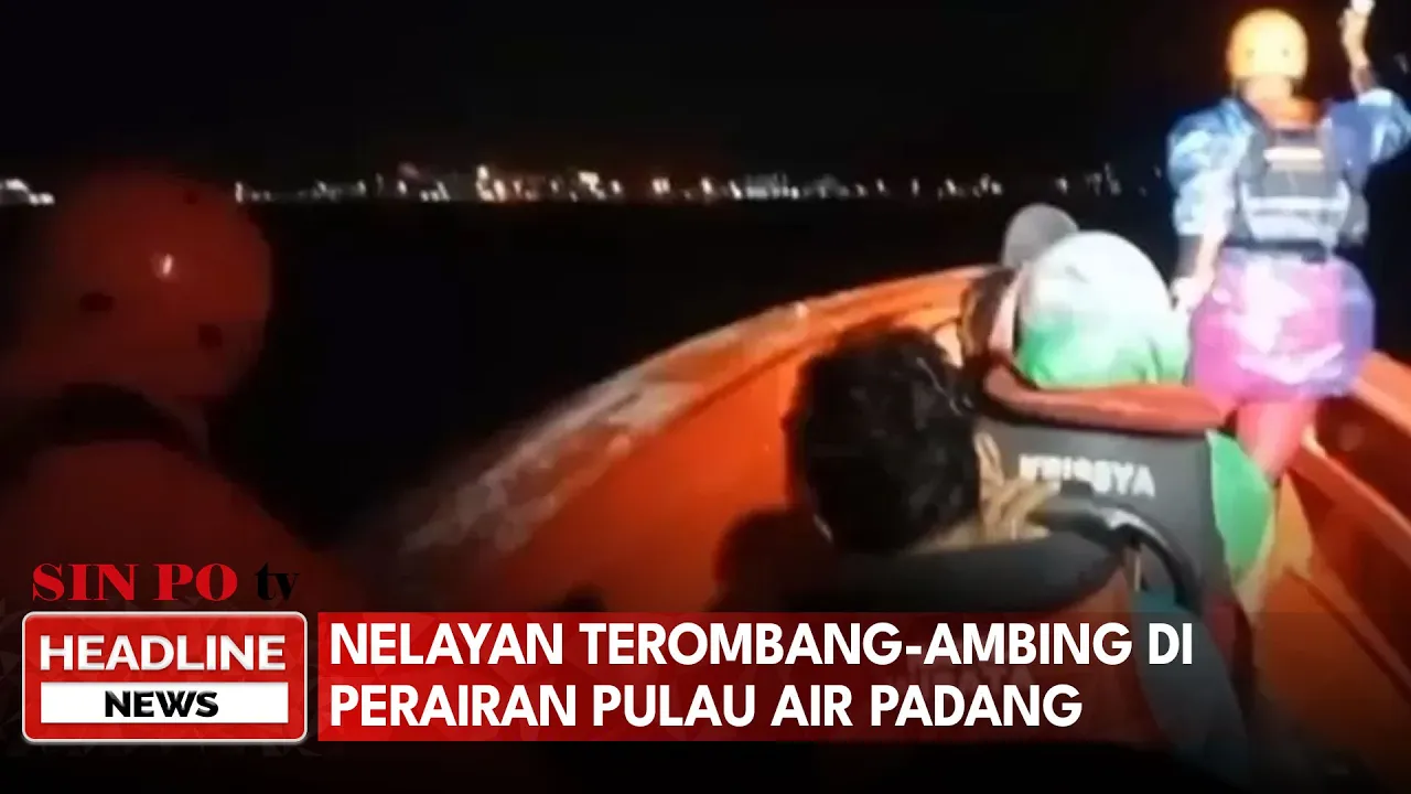 Nelayan Terombang-ambing di Perairan Pulau Air Padang