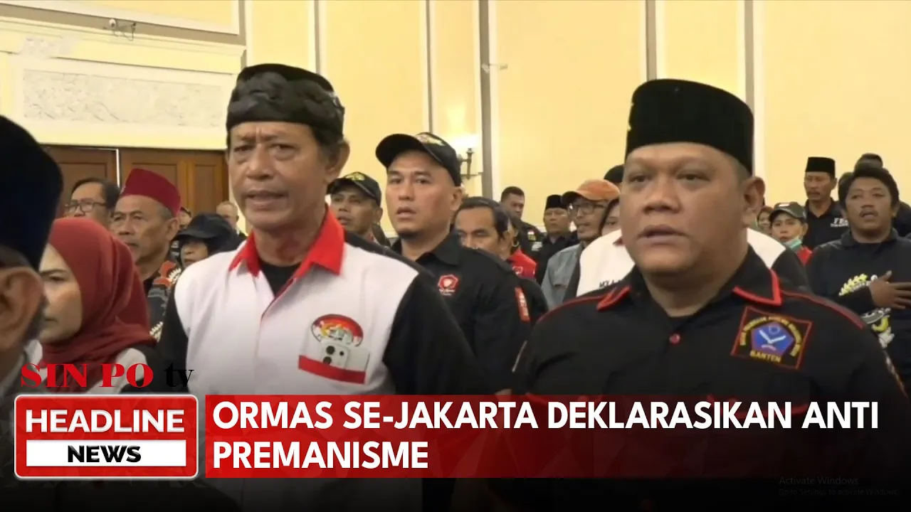 Ormas Se-Jakarta Deklarasikan Anti Premanisme