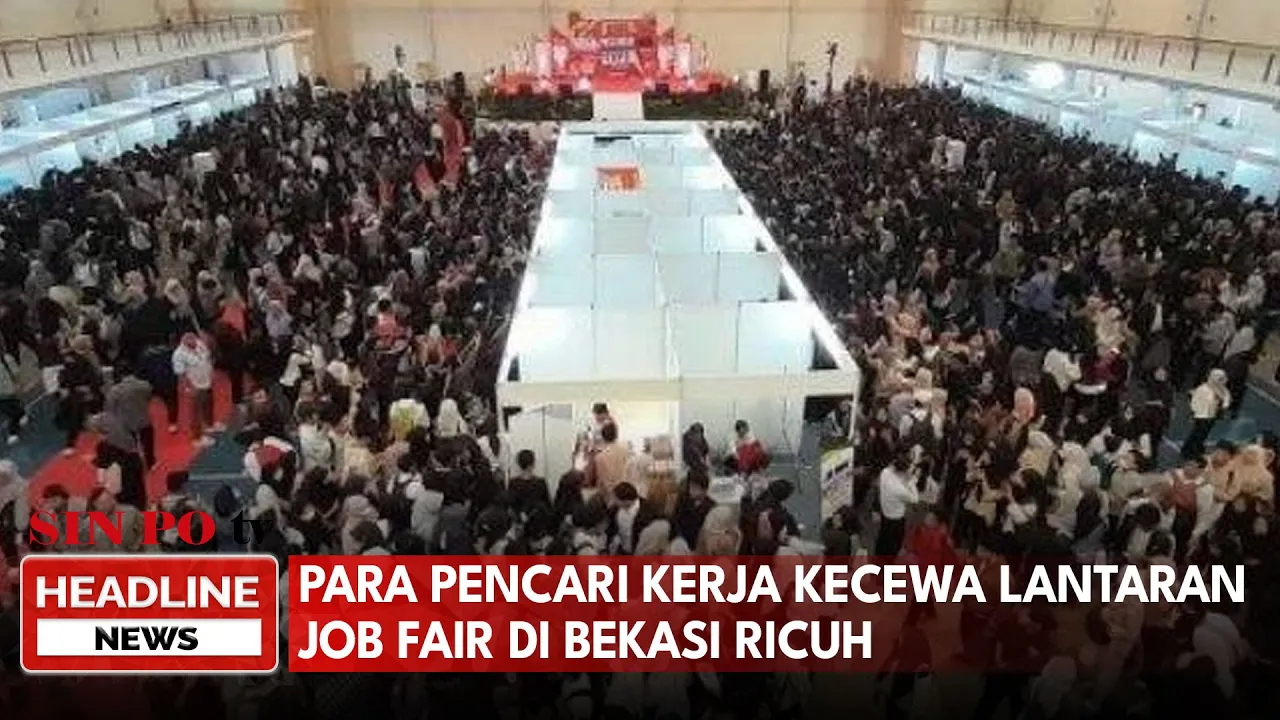 Para Pencari Kerja Kecewa Lantaran Job Fair Di Bekasi Ricuh