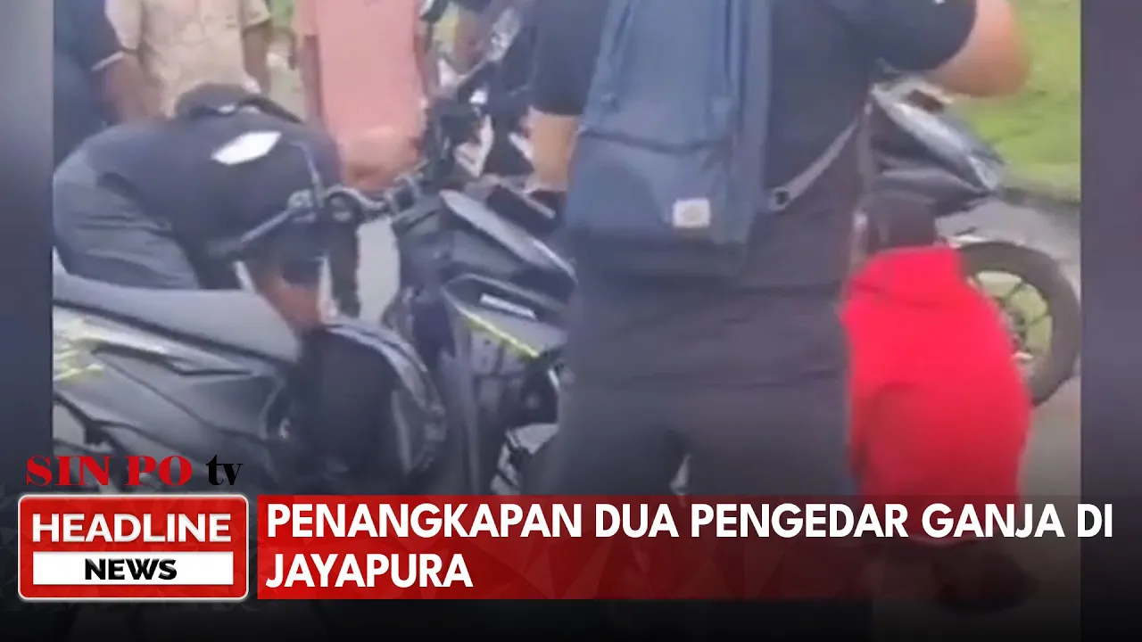 Penangkapan Dua Pengedar Ganja di Jayapura