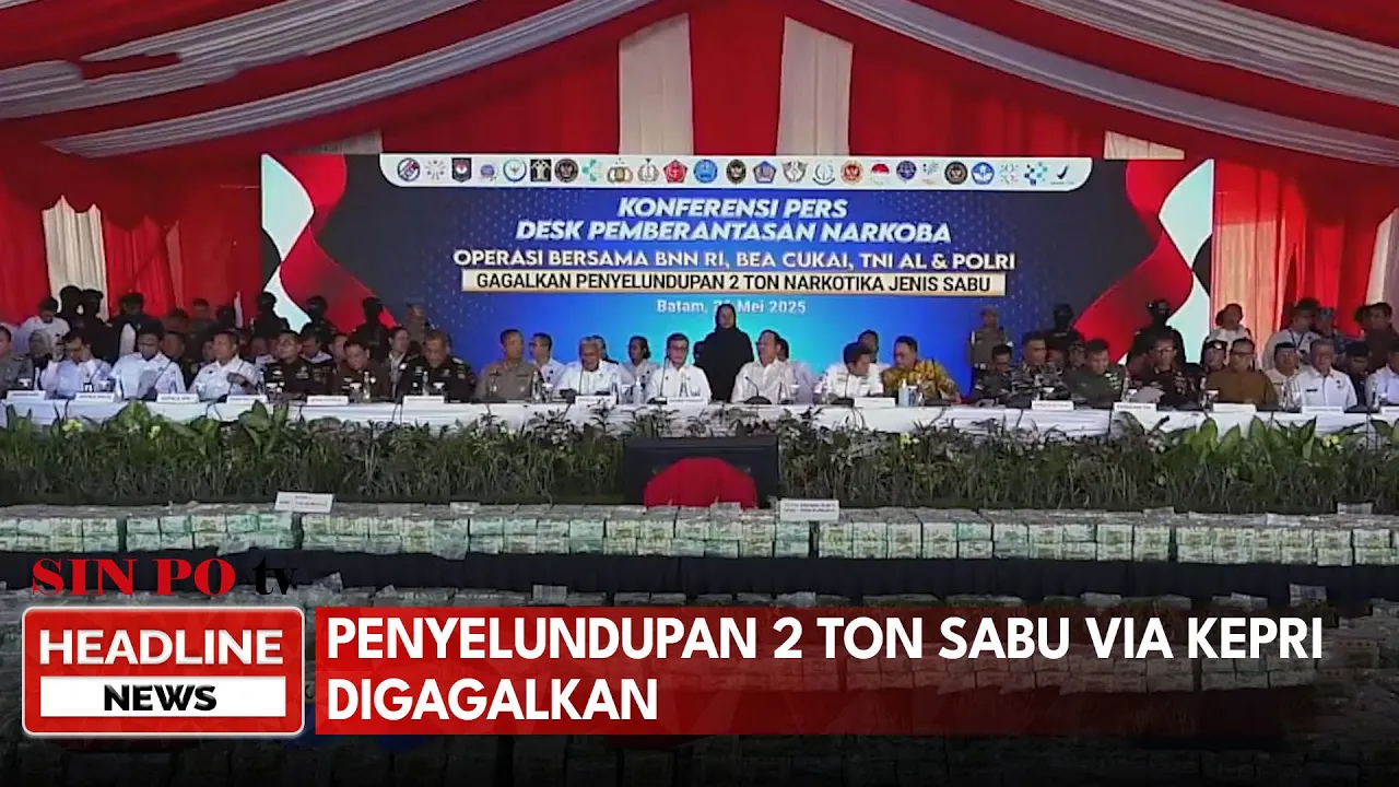 Penyelundupan 2 Ton Sabu Via Kepri Digagalkan