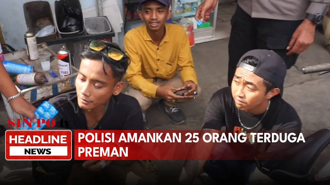 Polisi Amankan 25 Orang Terduga Preman