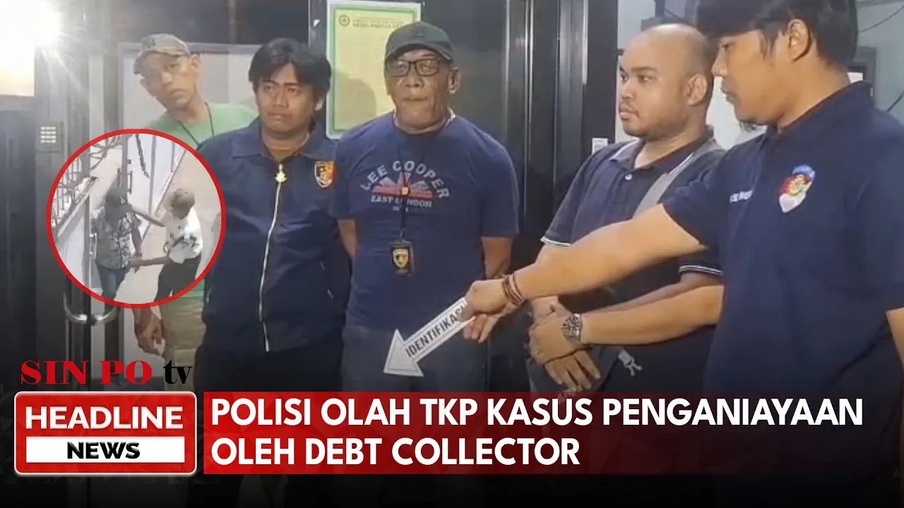 Polisi Olah TKP Kasus Penganiayaan Oleh Debt Collector