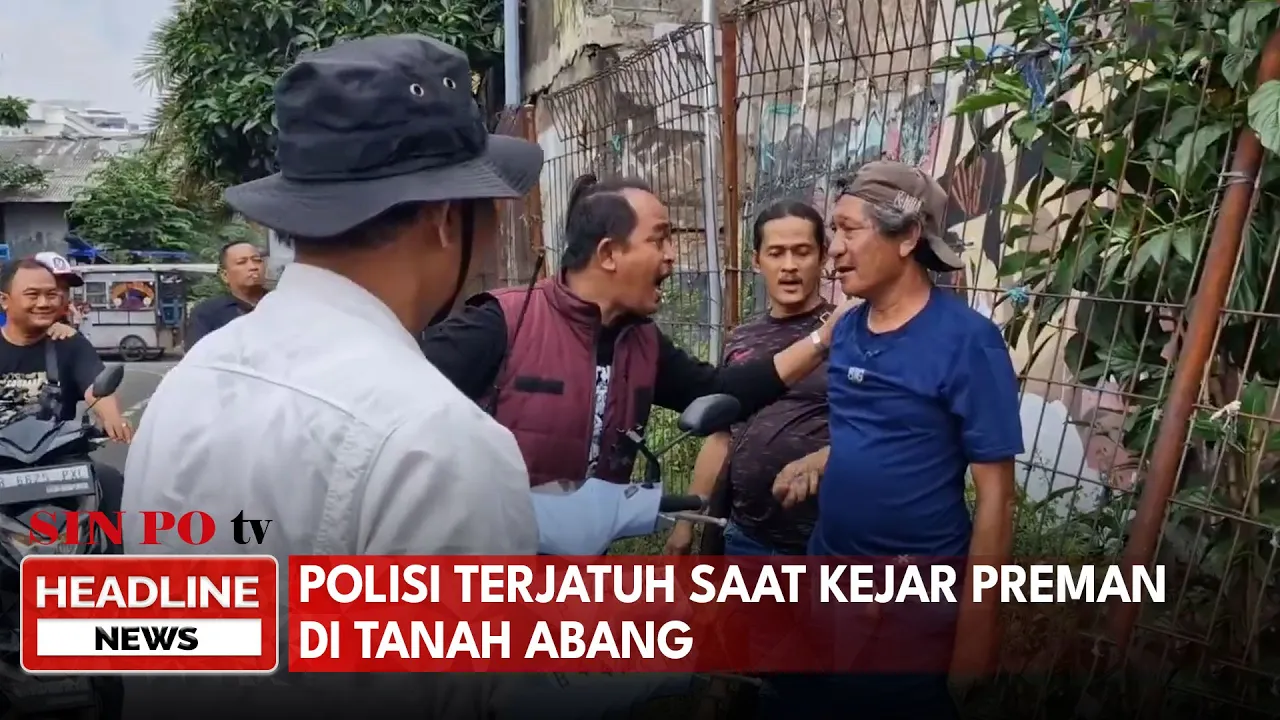 Polisi Terjatuh saat Kejar Preman di Tanah Abang